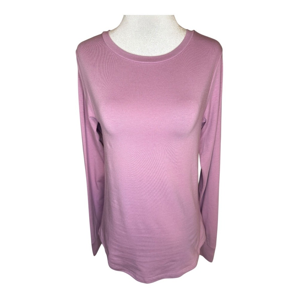 Universal‎ Standard Crew Neck Long Sleeve Soft Cotton Modal Elastane Top XS